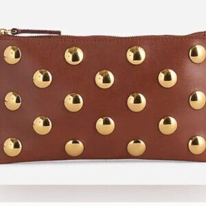 Madewell The Pouch Leather Studded Pouch